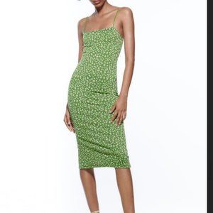 Zara green dress